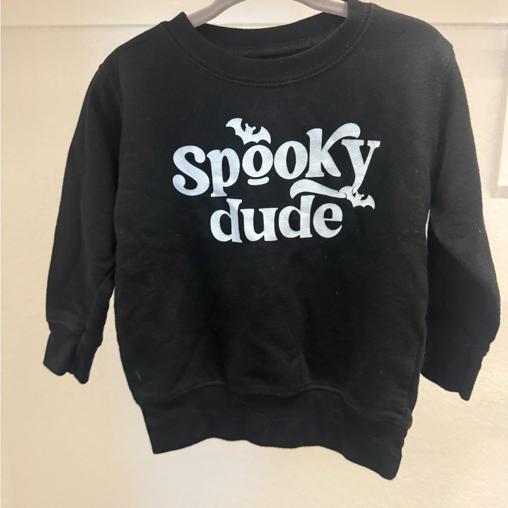 Kids Black 'Spooky Dude' Sweatshirt